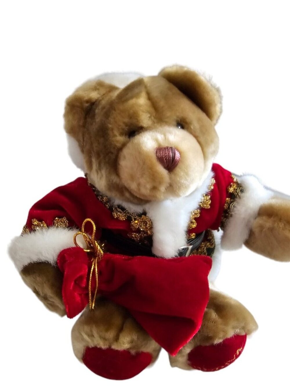 Godiva 2001 Santa Clause Teddy Bear 8” Plush Stuffed Animal Collectible